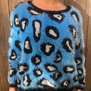 Animal Pattern Oversized Sweater by RAGA